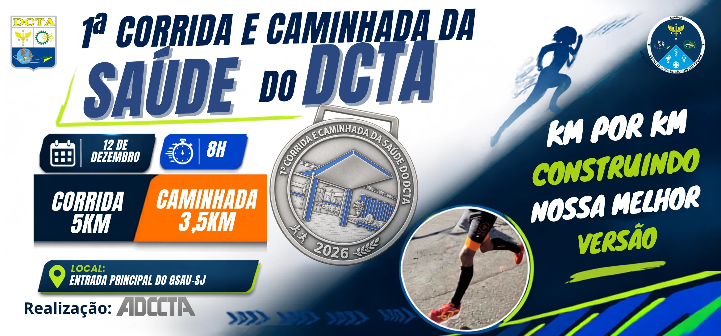 1ª Corrida e Caminhada da Saúde do DCTA 2026